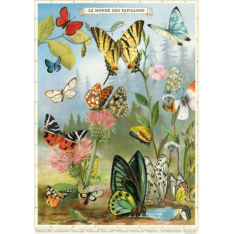 Butterflies in a Meadow Poster