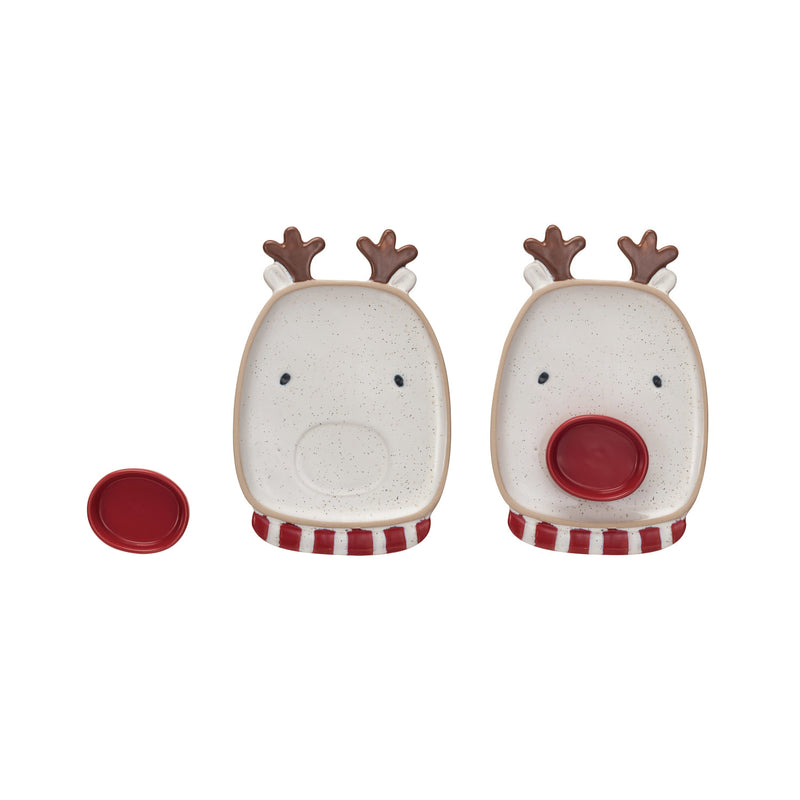 Reindeer Platter with Dip Bowl