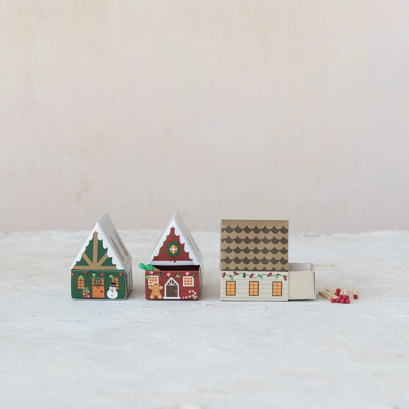 Safety Matches in House Shaped Matchbox (Assorted)