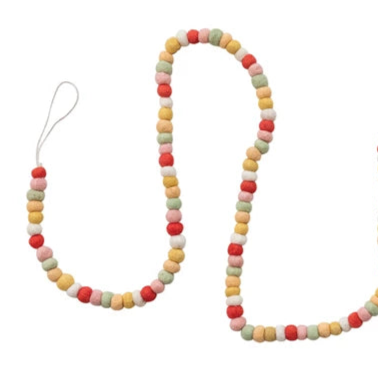 72" Wool Felt Ball Garland