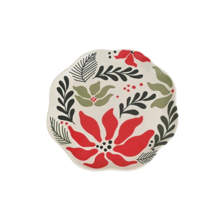 Bamboo Fiber Plate with Seasonal Pattern (2 Styles)