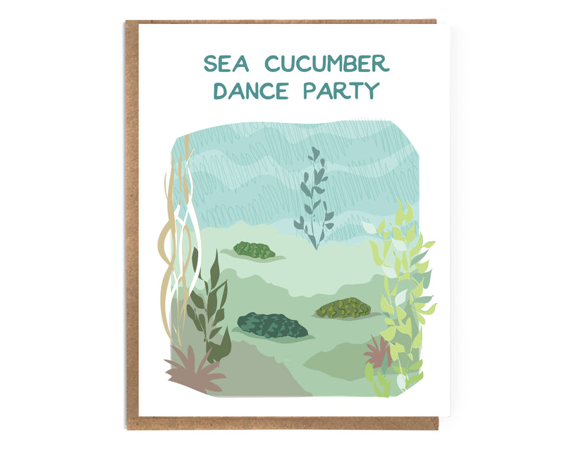 Sea Cucumber Dance Party Card