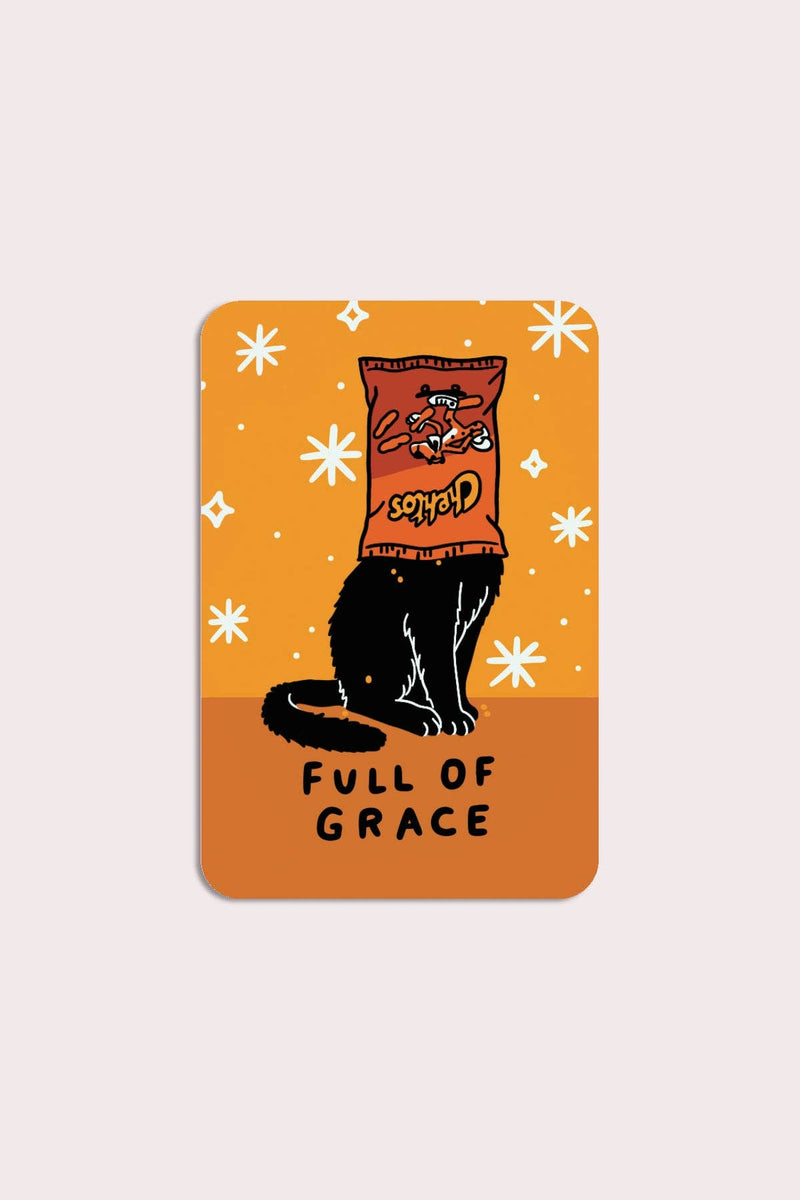 Full of Grace Cat Sticker