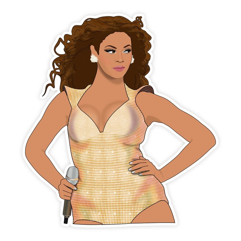 Beyoncé I Am Tour Gold Bodysuit Sticker