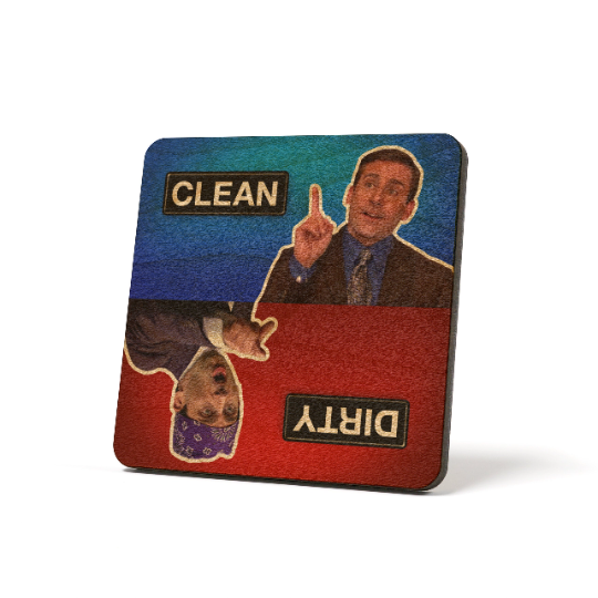 Michael Scott Dirty/Clean Dishwasher Magnet