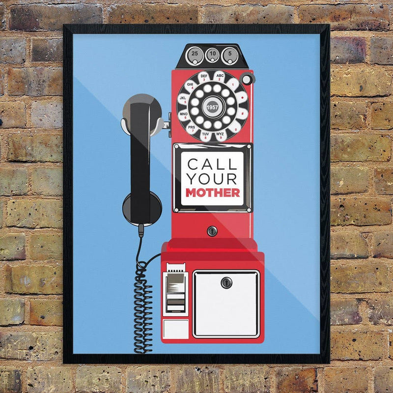 Call Your Mother Payphone Print 11" x 14"