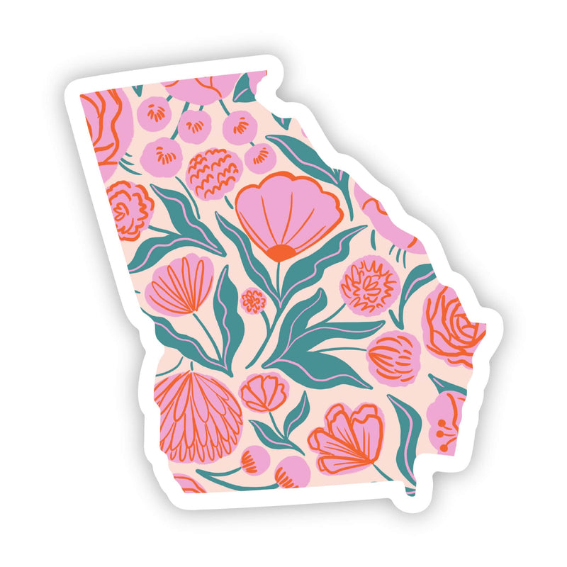 Elegant Floral Georgia Sticker