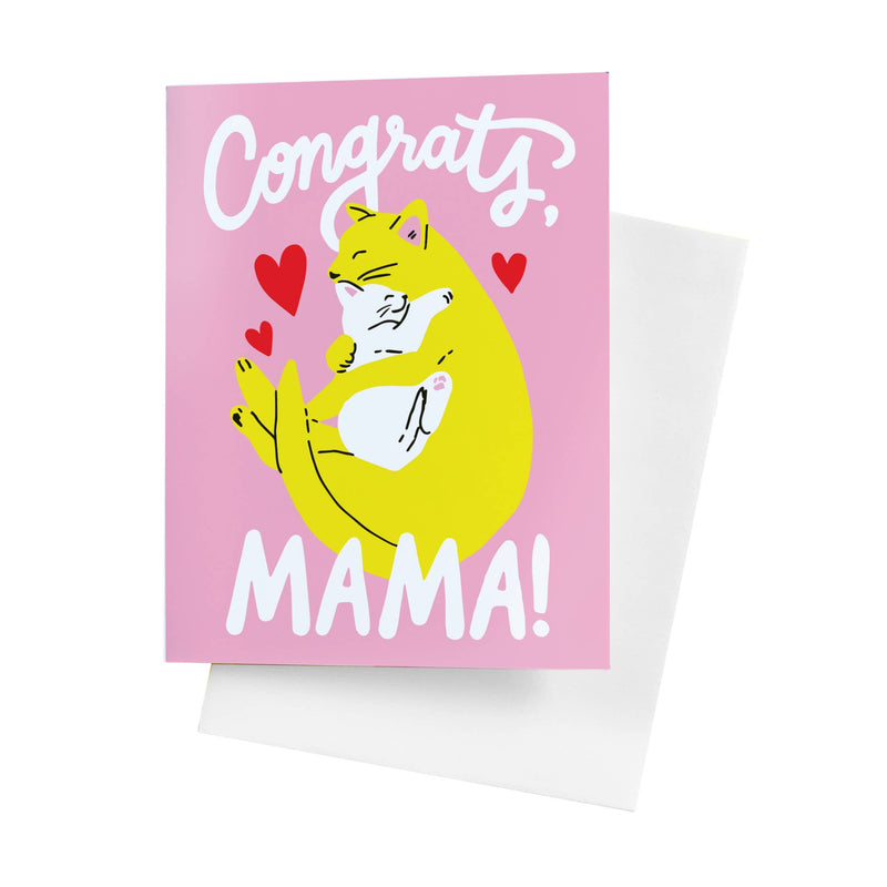 Congrats Mama Cat Card