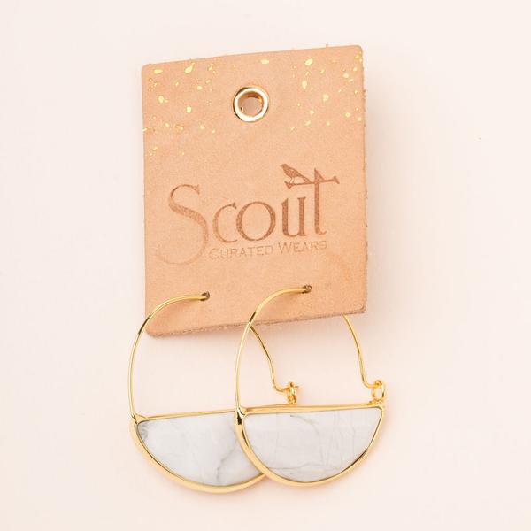 Prism Hoop Earrings - Opalite/Silver