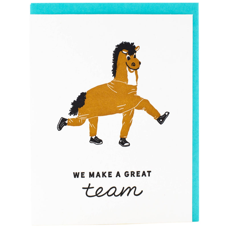 Two-Person Horse Costume Card