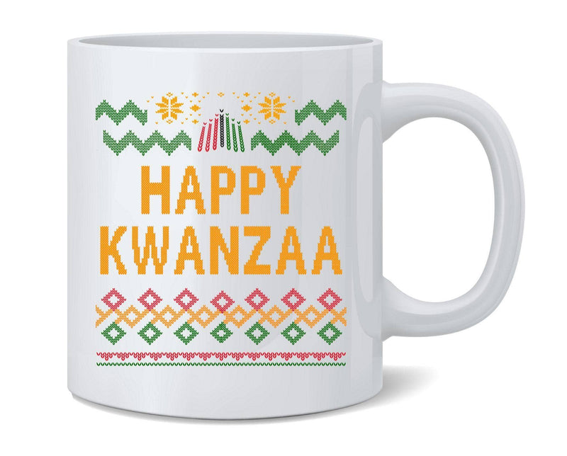 Happy Kwanzaa Sweater Black Heritage Holiday Mug Tea Cup