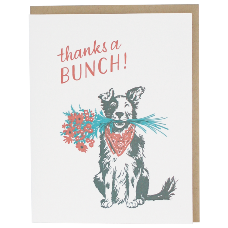 Border Collie Thank You Card