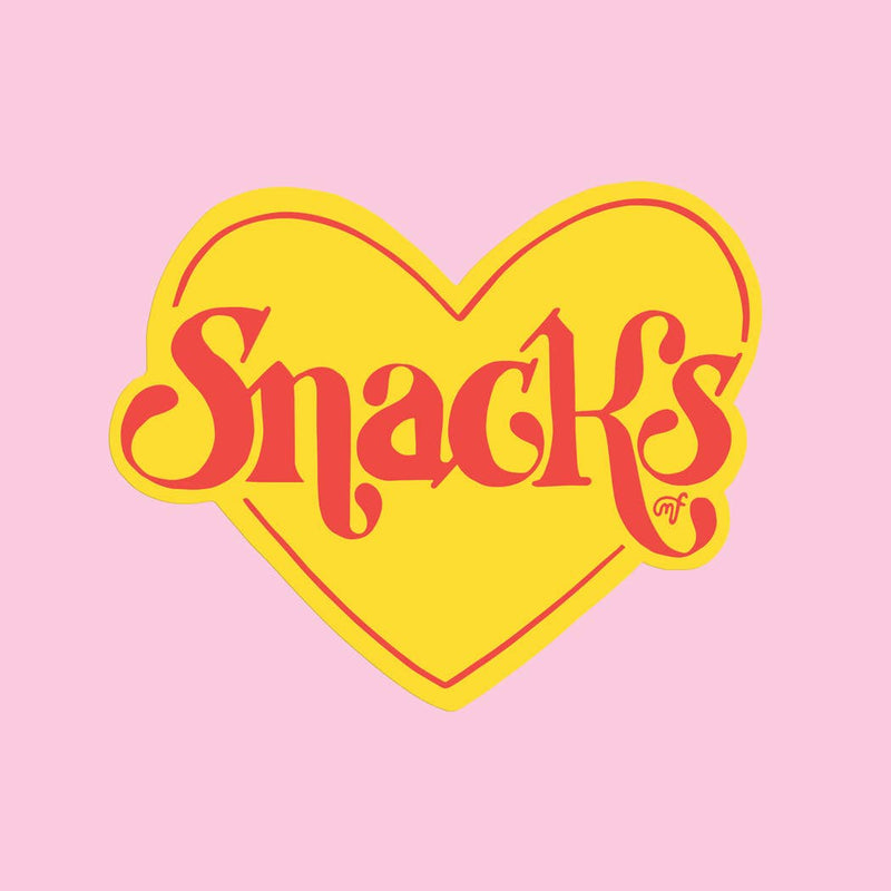 Snacks Heart Sticker