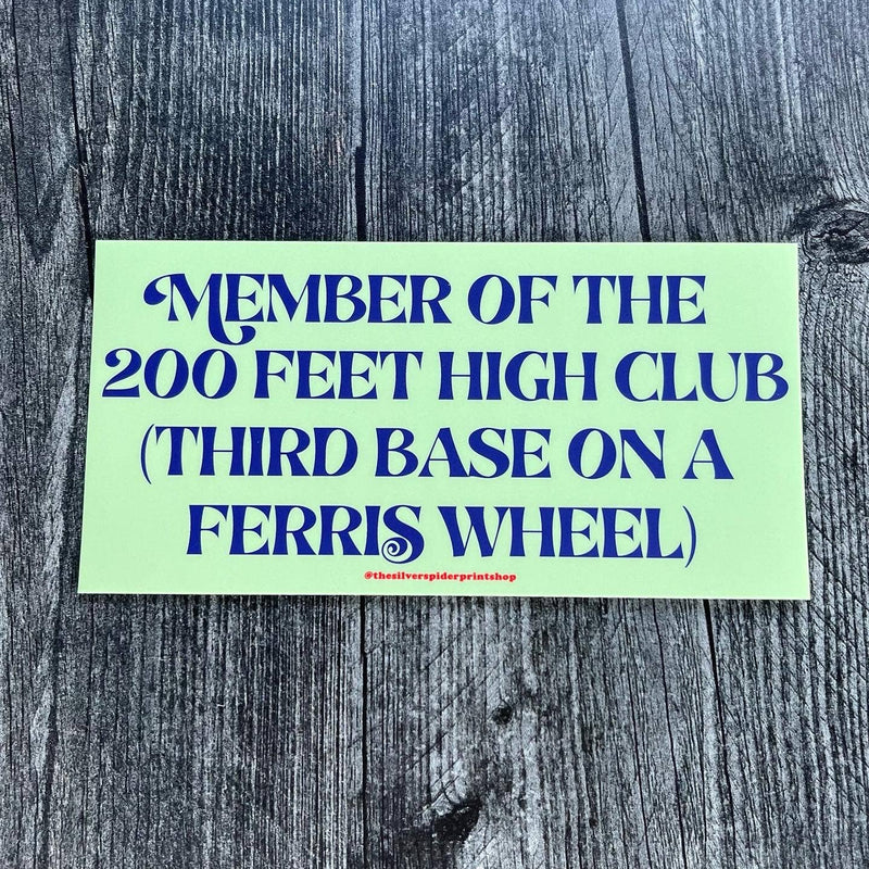Third Base on a Ferris Wheel Bumper Sticker