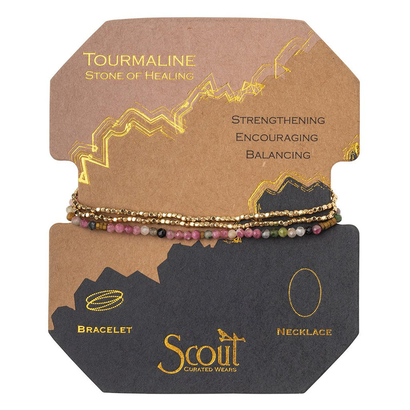 Delicate Tourmaline/Gold Wrap
