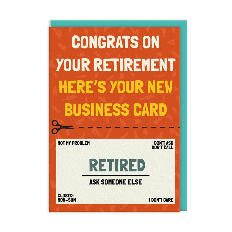 Retirement Business Card