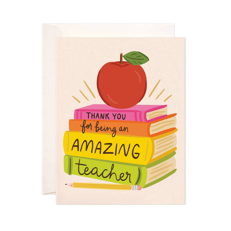Amazing Teacher Thank You Card