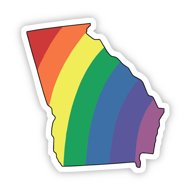Georgia Rainbow Sticker