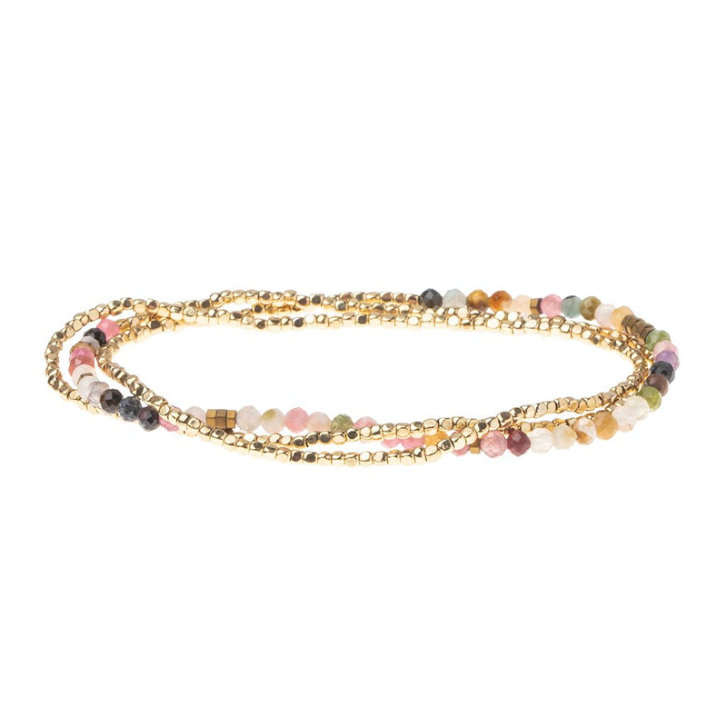 Delicate Tourmaline/Gold Wrap