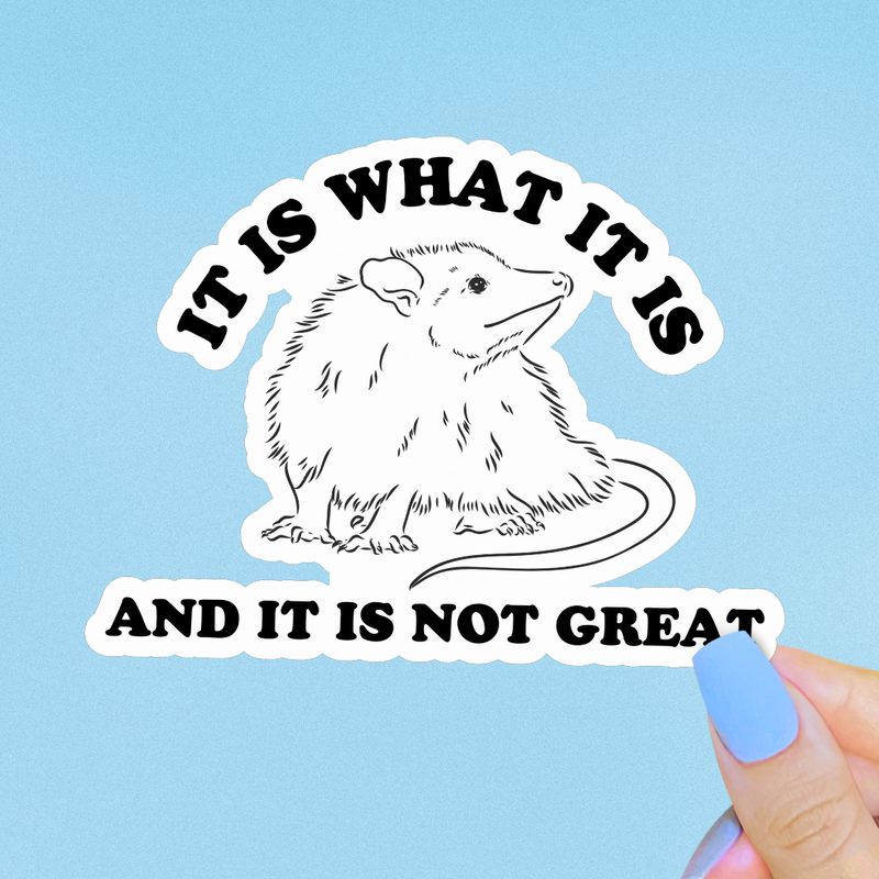 It Is What It Is Sticker 3"