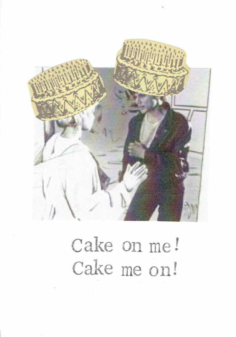 Cake On Me Birthday Card