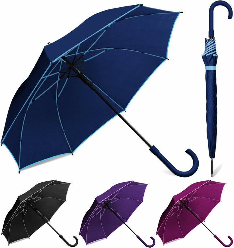 46" Automatic Umbrella with Hook (Assorted)