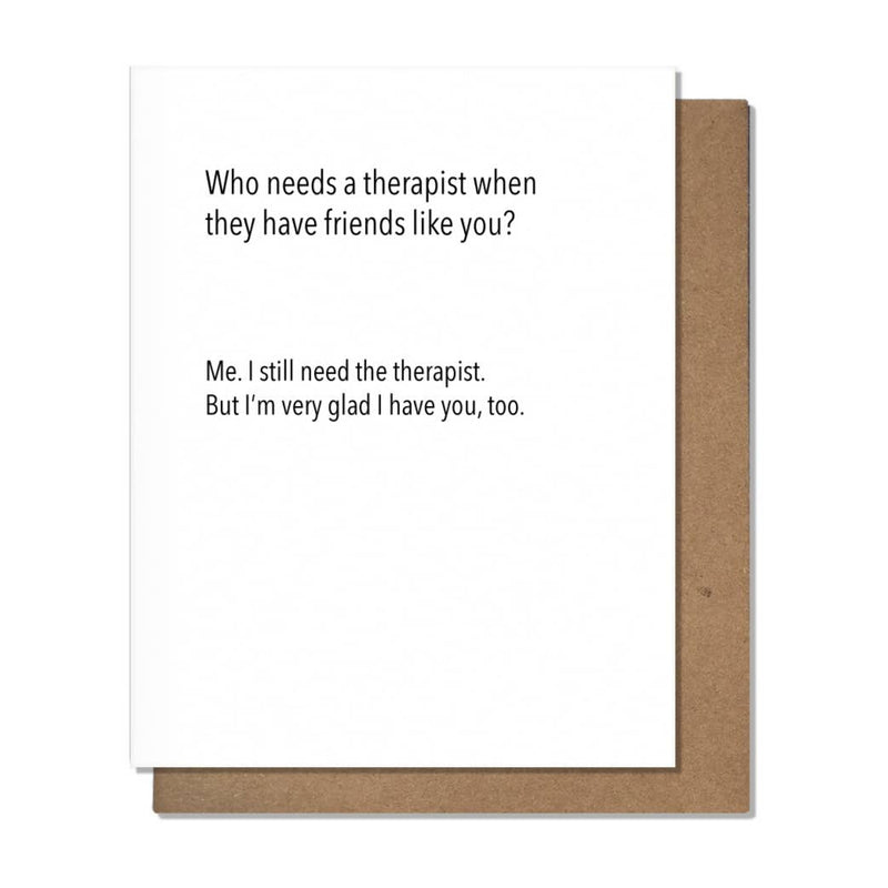Therapist Friend Card