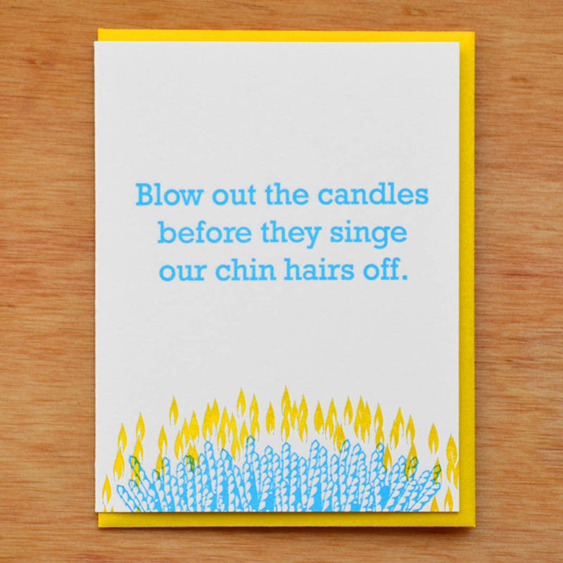 Chin Hairs Card