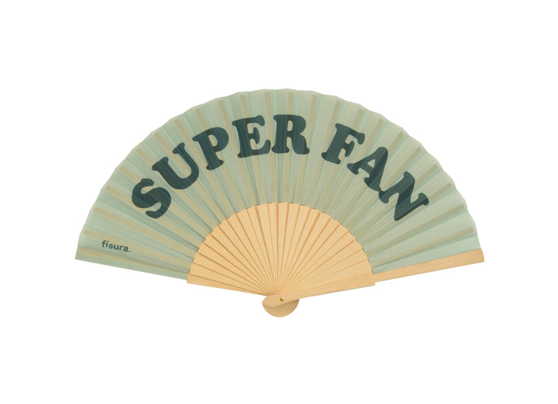 "Super Fan" Folding Fan - Green