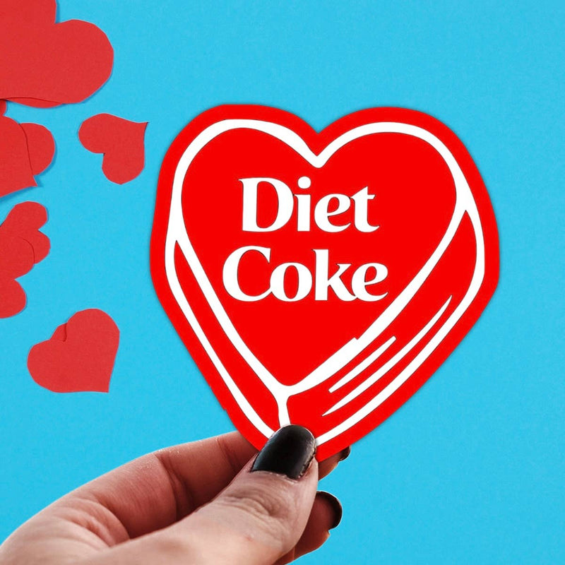Diet Coke Heart Sticker