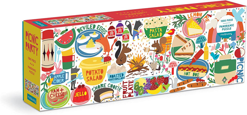 Picnic Party 1000 Piece Family Panoramic Puzzle