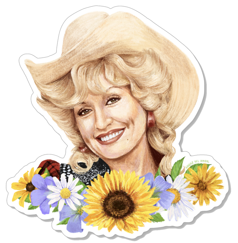 Dolly Parton Wild Flowers Sticker