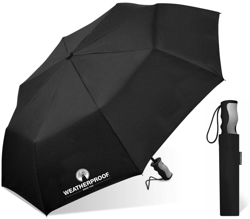 Black 42" Automatic Compact Umbrella