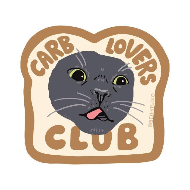 Carb Lovers Club Sticker