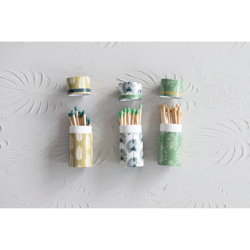 Small Safety Matches in Tube w/ Leaves