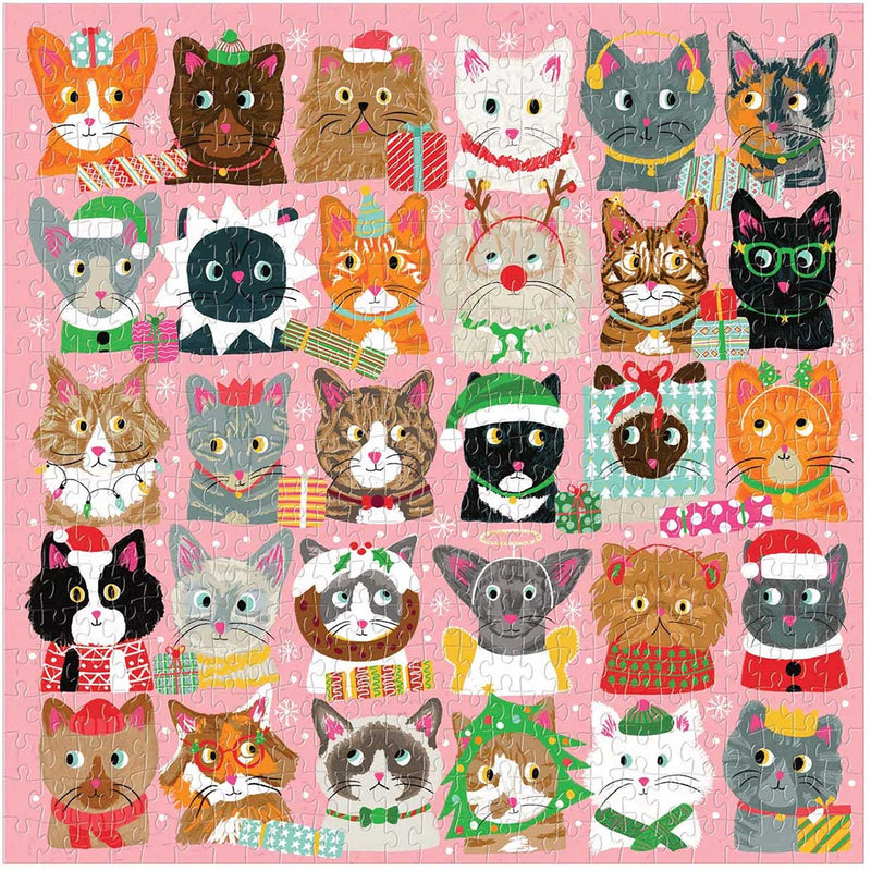 Festive Furballs 500 Piece Puzzle