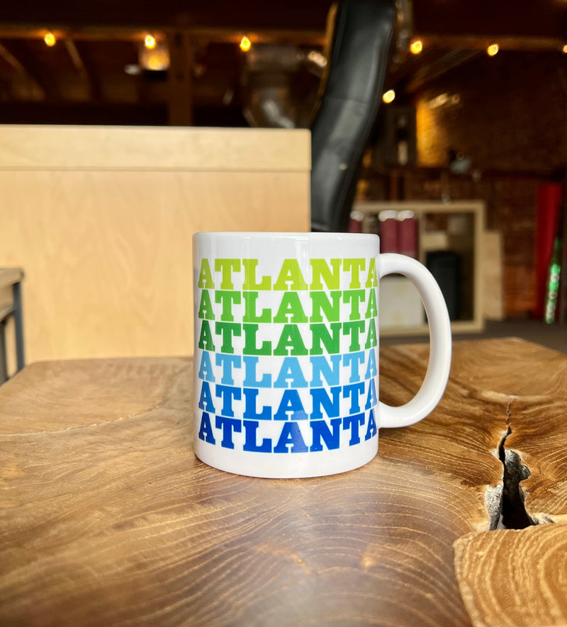 Atlanta Mug - Cool Rainbow Colors