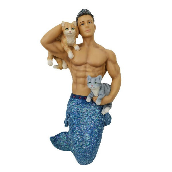 Pet The Puss Merman Ornament