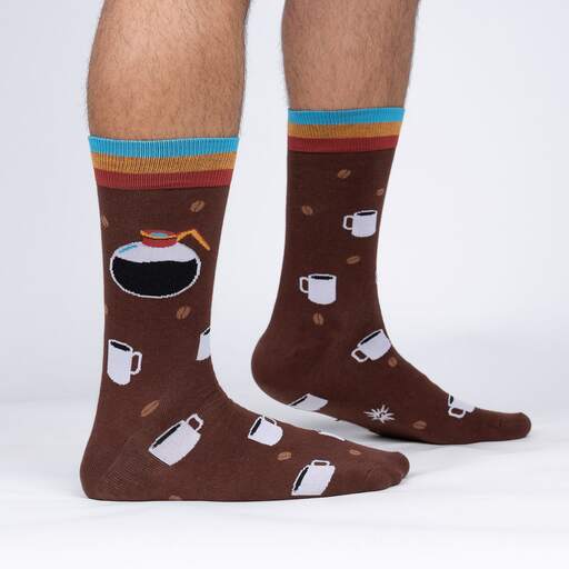 Pot Head Men’s Coffeepot Crew Socks