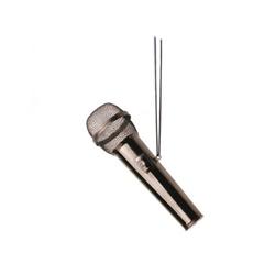Black Microphone Ornament
