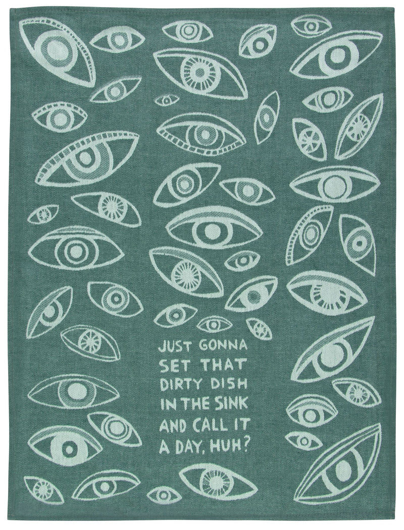 Dish In The Sink Woven Dish Towel