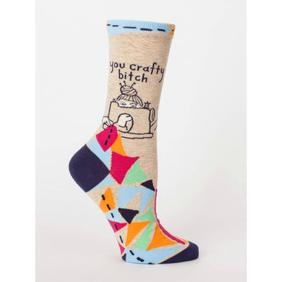 You Crafty Bitch Women's Crew Socks