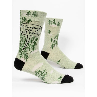 I Fucking Love It Out Here Men's Crew Socks