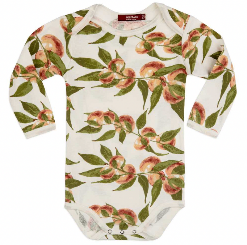 Long Sleeve Peaches Onesie