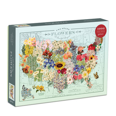 USA State Flowers Puzzle