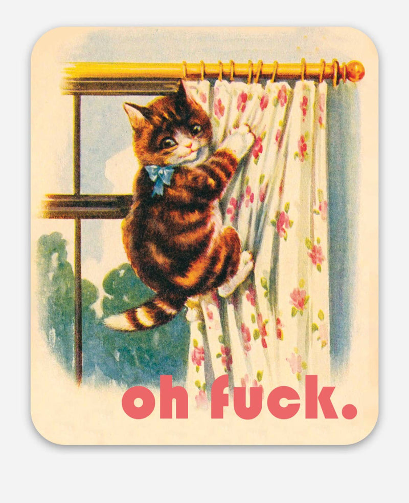 Oh Fuck Kitty Sticker