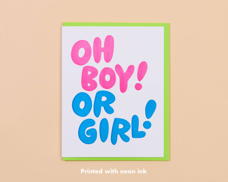 Oh Boy! Or Girl! Card