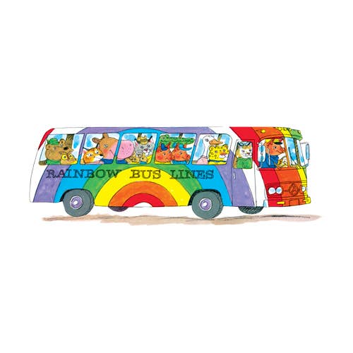 Busy World Bus Richard Scarry Tattoo Pair