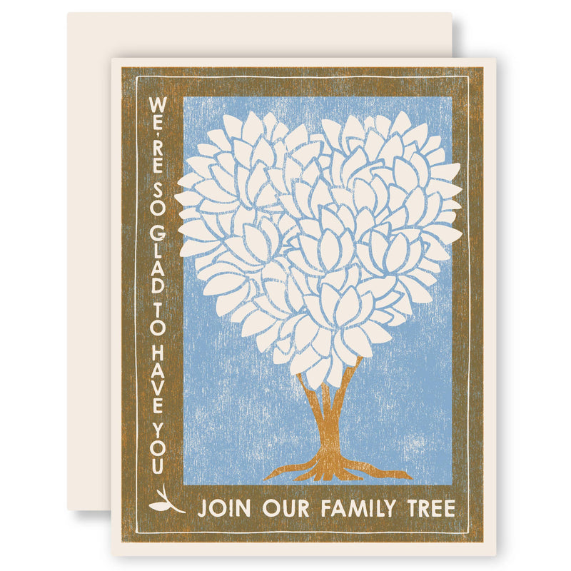 Family Tree Letterpress Card