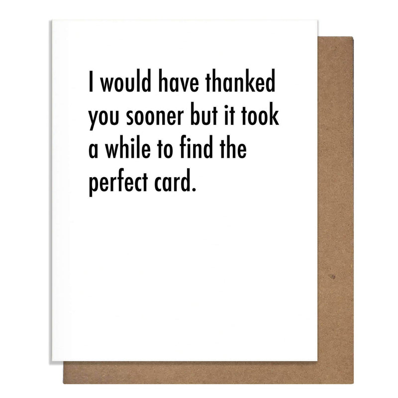 Perfect Thank You Card